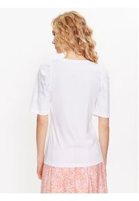 Moss Copenhagen T-Shirt 17605 Biały Basic Fit. Kolor: biały #5