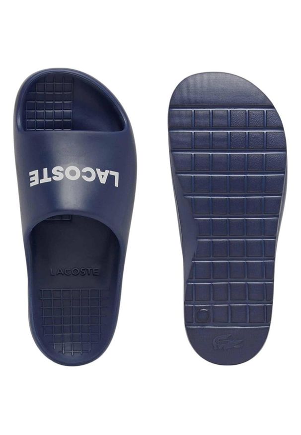 Plaskanie Lacoste Serve Slide 2.0 224 Cma, Mężczyźni. Kolor: niebieski. Materiał: materiał, syntetyk. Sport: fitness, pływanie