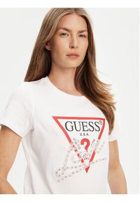 Guess T-Shirt W5YI40 I3Z14 Biały Regular Fit. Kolor: biały. Materiał: bawełna #4
