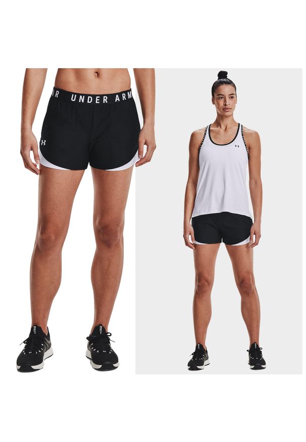 Under Armour - Spodenki fitness damskie UNDER ARMOUR Play Up 3.0 Shorts. Kolor: czarny. Sport: fitness