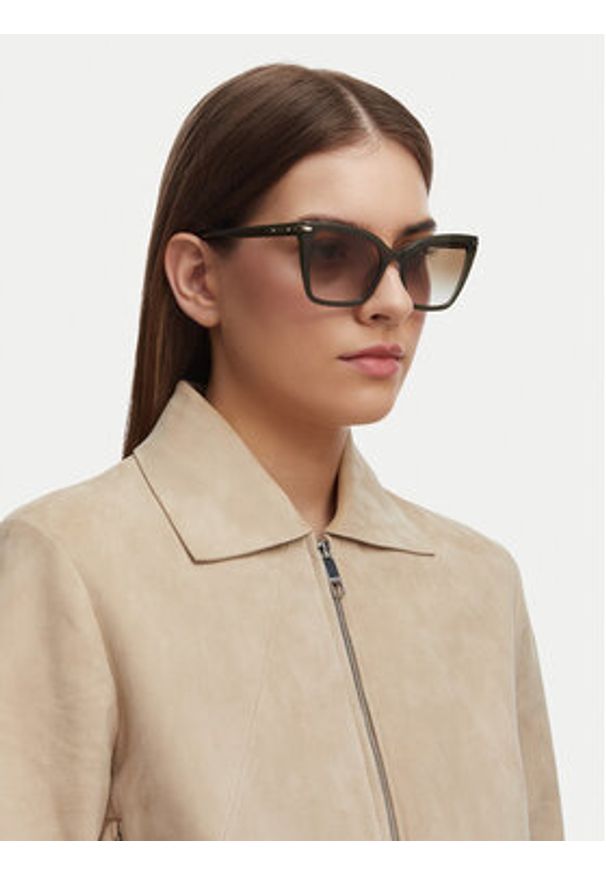 Emporio Armani Okulary przeciwsłoneczne 0EA4273BU 63788E Zielony. Kolor: zielony