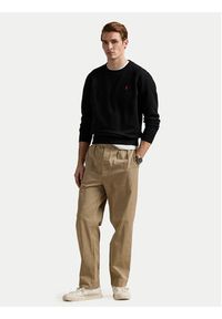 Polo Ralph Lauren Bluza 710766772001 Czarny Regular Fit. Typ kołnierza: polo. Kolor: czarny. Materiał: bawełna #4