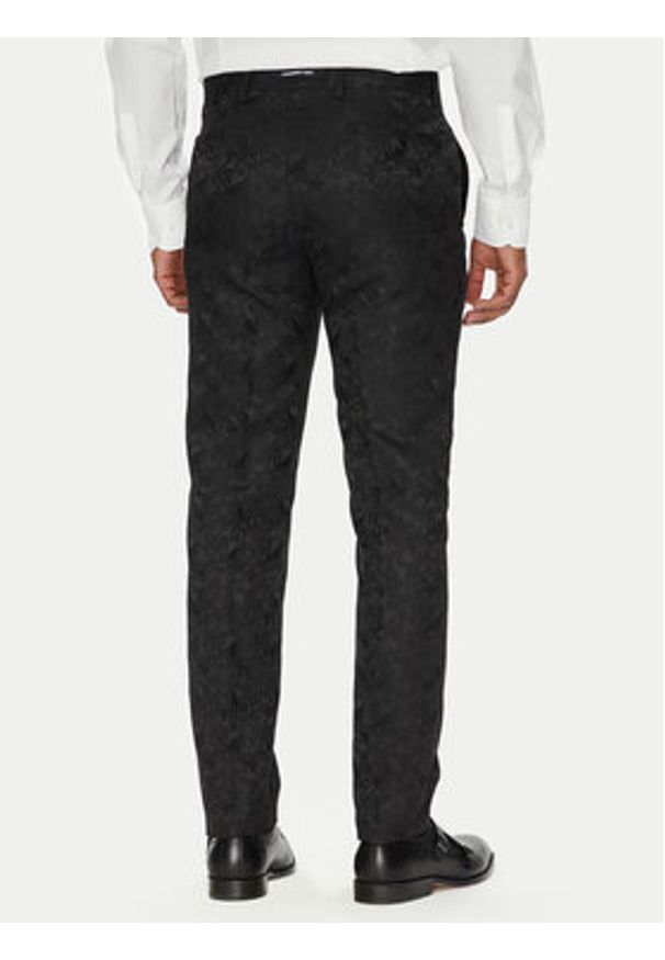 Karl Lagerfeld - KARL LAGERFELD Spodnie garniturowe 255002 553038 Czarny Slim Fit. Kolor: czarny. Materiał: syntetyk