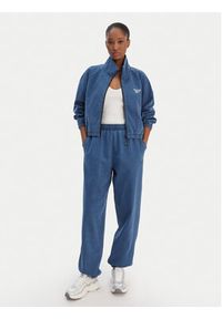 Reebok Spodnie dresowe Tenley RK25488CCW Niebieski Regular Fit. Kolor: niebieski. Materiał: bawełna #5