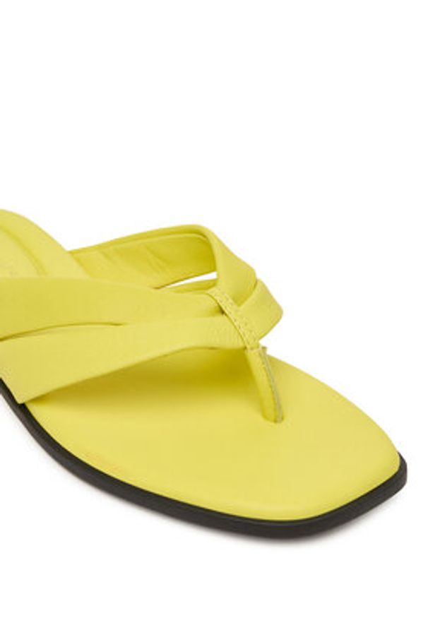 TOMMY HILFIGER - Tommy Hilfiger Japonki FW0FW09216 Żółty. Kolor: żółty. Materiał: skóra