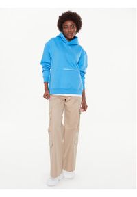 Calvin Klein Jeans Bluza J20J220945 Niebieski Oversize. Kolor: niebieski. Materiał: syntetyk