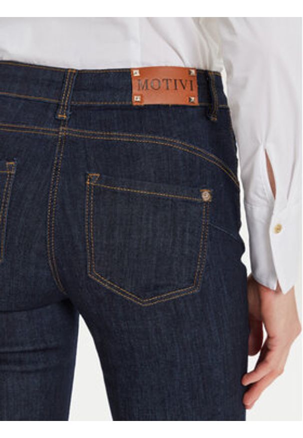 Motivi Jeansy P427Q103350N Granatowy Regular Fit. Kolor: niebieski