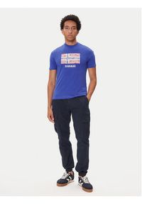 Napapijri T-Shirt S-Drapeau Ss NP0A891K Niebieski Regular Fit. Kolor: niebieski. Materiał: bawełna #4