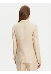 Weekend Max Mara Marynarka Nalut 2515041012 Écru Regular Fit. Kolor: kremowy. Materiał: len #2