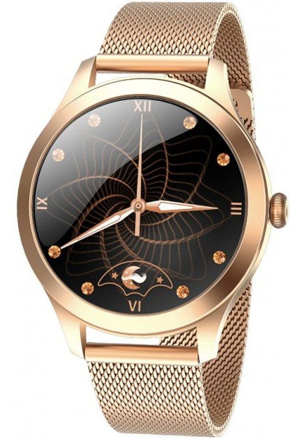 GARETT - Smartwatch Garett Women Naomi Pro złoty, stalowy. Rodzaj zegarka: smartwatch. Kolor: wielokolorowy, złoty, szary. Styl: elegancki, sportowy