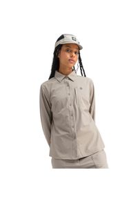 SIROKO - Koszula trekkingowa z długim rękawem damska Lycian. Kolor: brązowy. Materiał: materiał. Długość rękawa: długi rękaw. Długość: długie #1