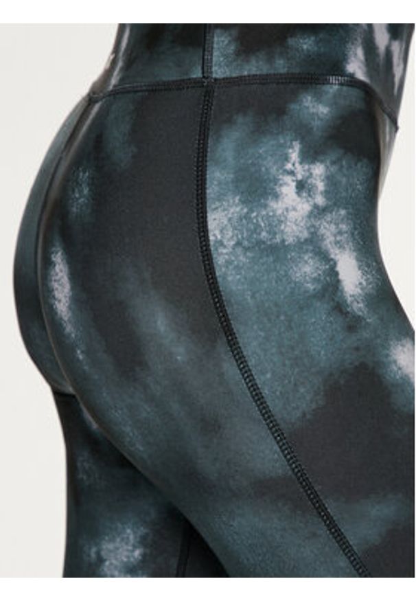 Reebok Legginsy Id Train Aop 100034952 Czarny Slim Fit. Kolor: czarny. Materiał: syntetyk