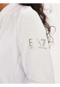 EA7 Emporio Armani Bluza 3DTM01 TJTXZ 1100 Biały Slim Fit. Kolor: biały. Materiał: bawełna #5