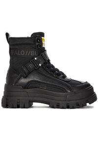 Buty do chodzenia damskie Buffalo Aspha Com1 Black. Wysokość cholewki: za kostkę. Zapięcie: sznurówki. Kolor: czarny, wielokolorowy. Materiał: syntetyk, materiał. Szerokość cholewki: normalna. Sport: turystyka piesza