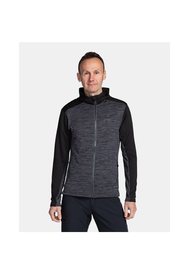 Męska elastyczna warstwa środkowa Kilpi SEVELEN-M. Kolor: czarny. Sezon: zima. Sport: narciarstwo