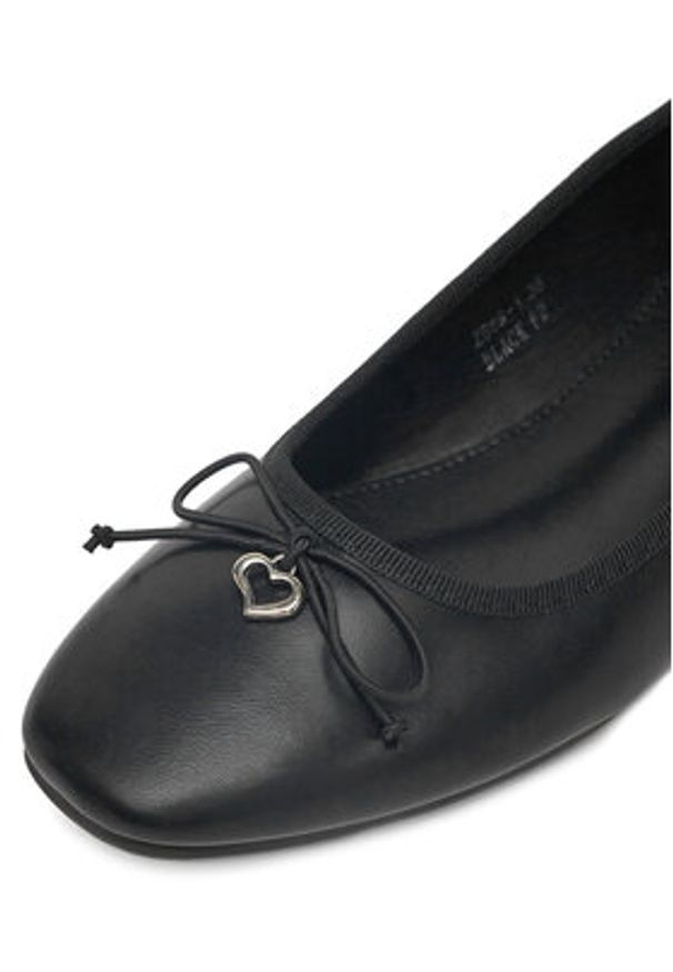 DeeZee Baleriny Z869-1 Czarny. Kolor: czarny. Materiał: skóra