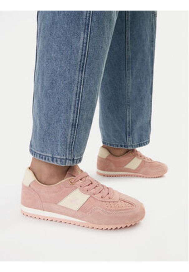Beverly Hills Polo Club Sneakersy EO-WP40-250-04 Różowy. Kolor: różowy. Materiał: zamsz, skóra