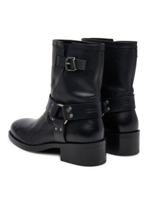 Tommy Jeans Botki Tjw Biker EN0EN02811 Czarny. Kolor: czarny. Materiał: skóra