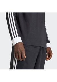 Adidas - adidas Longsleeve 3-Stripes KE3546 Czarny Regular Fit. Kolor: czarny. Materiał: bawełna. Długość rękawa: długi rękaw #4