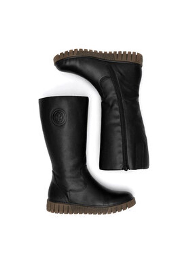 Rieker Kozaki Y3462-00 Czarny. Kolor: czarny. Materiał: skóra