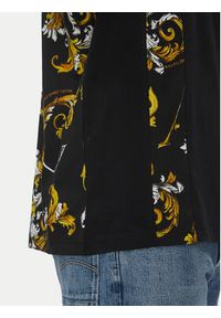 Versace Jeans Couture T-Shirt 78GAH615 Czarny Regular Fit. Kolor: czarny. Materiał: bawełna #3