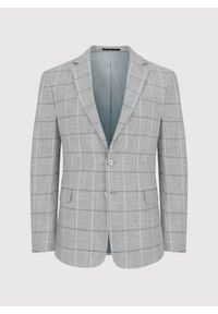 Pako Lorente - PAKO LORENTE – Jasnoszara marynarka męska w kratkę. Okazja: na co dzień. Kolor: szary. Wzór: kratka. Styl: casual, elegancki, sportowy #4