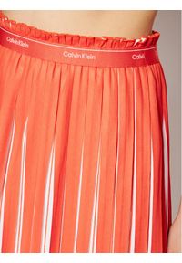 Calvin Klein Spódnica plisowana K20K202932 Pomarańczowy Regular Fit. Kolor: pomarańczowy #5