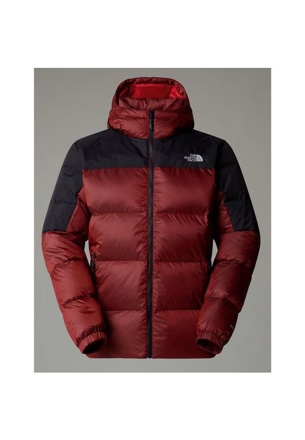 Kurtka puchowa The North Face Diablo Down 2.0 Hoodie. Kolor: czerwony, czarny, wielokolorowy. Materiał: puch. Sport: turystyka piesza