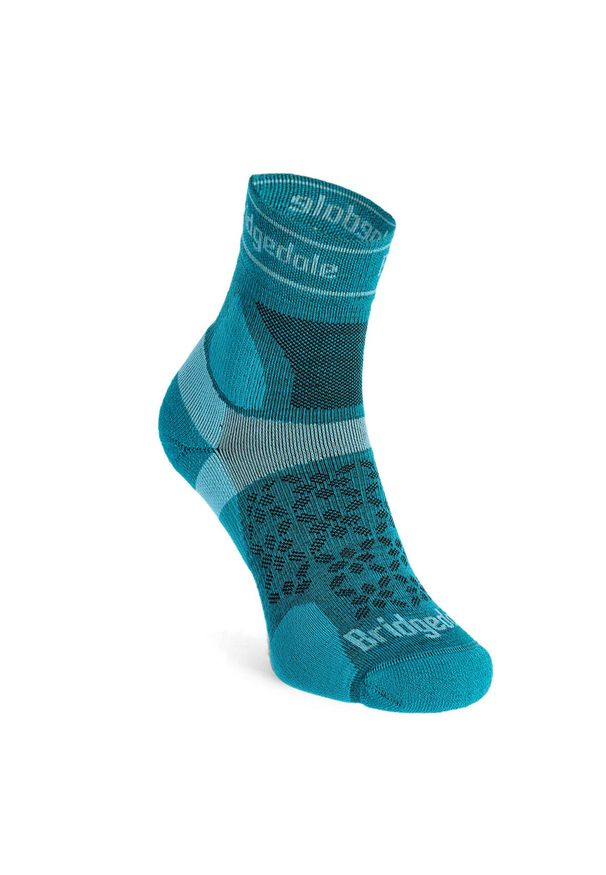 BRIDGEDALE - Damskie skarpety Trail Run Bridgedale Ultralight T2 Merino. Kolor: zielony. Sport: bieganie