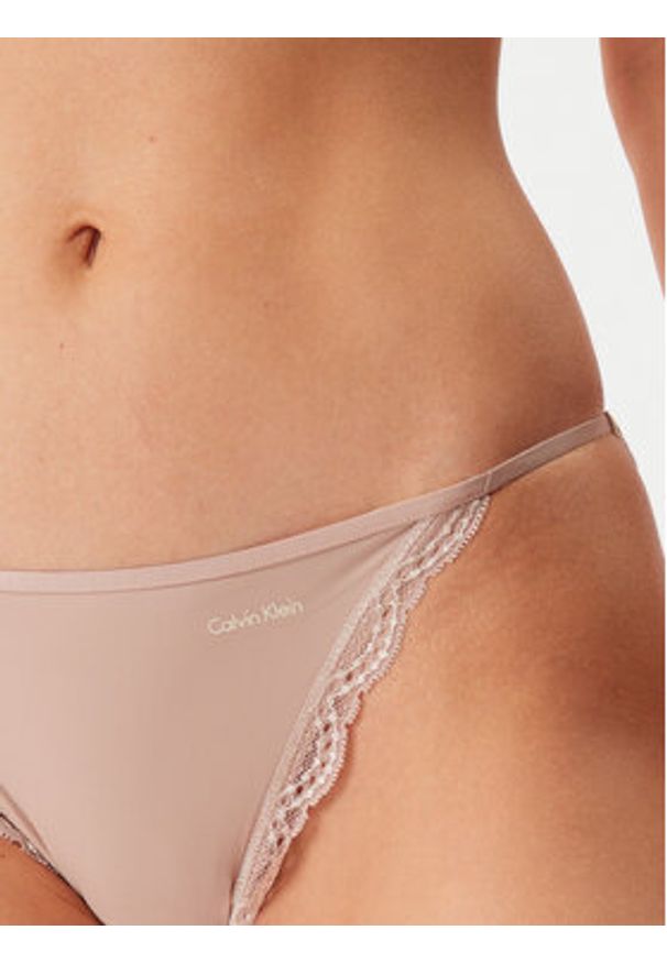 Calvin Klein Underwear Figi klasyczne LV00QD5269 Beżowy. Kolor: beżowy. Materiał: syntetyk