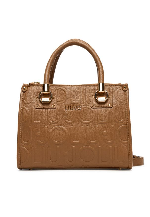 Liu Jo Torebka Ecs S Satchel AF5163 E0538 Brązowy. Kolor: brązowy. Materiał: skórzane