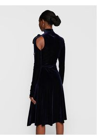 Versace Jeans Couture Sukienka codzienna 73HAO916 Granatowy Regular Fit. Okazja: na co dzień. Kolor: niebieski. Materiał: syntetyk. Typ sukienki: proste. Styl: casual