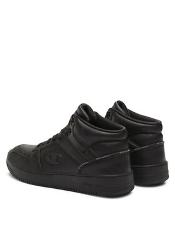 Champion Sneakersy Rebound 2.0 Mid Mid Cut Shoe S21907-KK002 Czarny. Kolor: czarny. Materiał: skóra