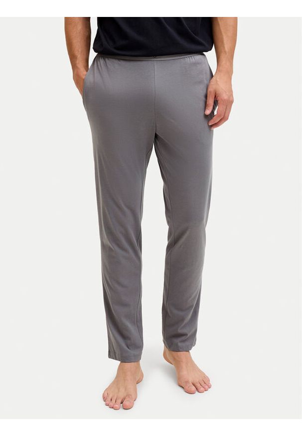 Jack & Jones Spodnie piżamowe Clyde 12291501 Szary Regular Fit. Kolor: szary. Materiał: bawełna