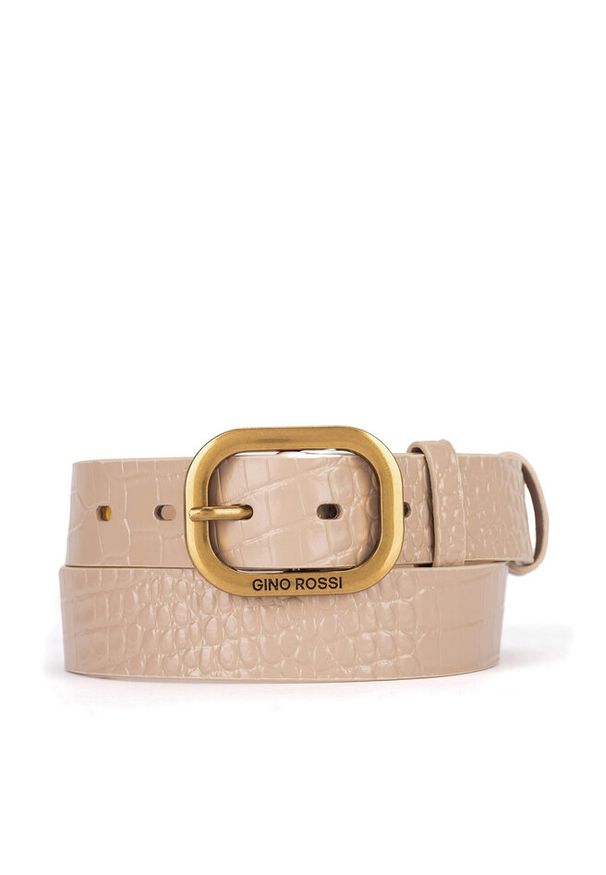 Gino Rossi - Pasek GINO ROSSI. Kolor: beżowy