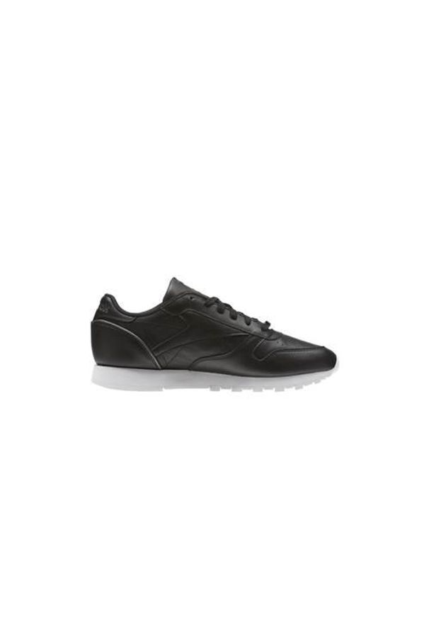 Buty do chodzenia damskie Reebok CL Lthr. Zapięcie: sznurówki. Kolor: wielokolorowy, czarny. Materiał: materiał, skóra, syntetyk. Szerokość cholewki: normalna. Sport: turystyka piesza