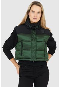Invicta - INVICTA Zielony puchowy krótki bezrękawnik damski, Rozmiar L. Kolor: zielony. Materiał: puch. Długość rękawa: bez rękawów. Długość: krótkie #1