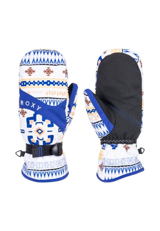 Rękawice narciarskie damskie Roxy Jetty Mitt. Kolor: niebieski. Materiał: poliester. Sezon: zima. Sport: narciarstwo