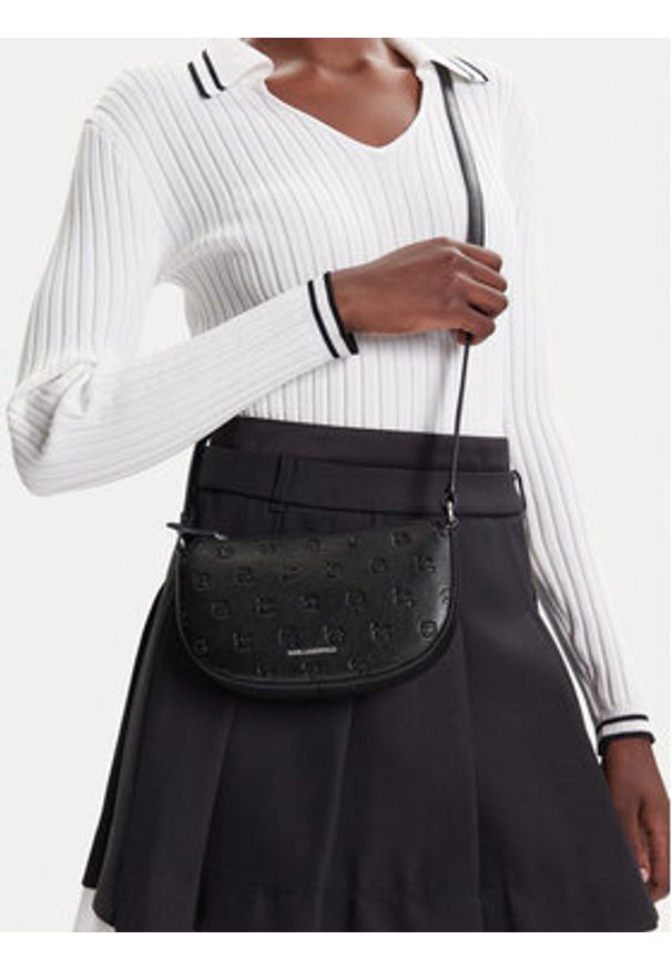 Karl Lagerfeld - KARL LAGERFELD Torebka A3W32090 Czarny. Kolor: czarny. Materiał: skórzane