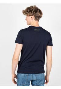 Plein Sport T-shirt | TIPS114TN | Mężczyzna | Granatowy. Okazja: na co dzień. Kolor: niebieski. Materiał: elastan, bawełna. Wzór: aplikacja. Styl: sportowy #4