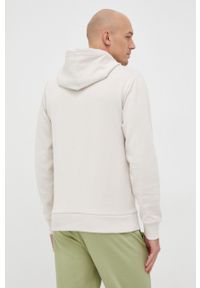 Calvin Klein bluza męska kolor beżowy z kapturem gładka. Typ kołnierza: kaptur. Kolor: beżowy. Wzór: gładki #2