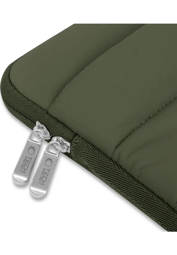 TECH-PROTECT - Etui Tech-Protect Fluffy Laptop 15-16 zielony. Kolor: zielony. Materiał: materiał. Styl: elegancki, casual