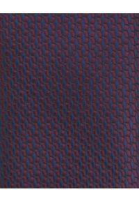 Krawat Męski - Angelo di Monti - Bordo z Granatem, Mikrowzór. Kolor: czerwony. Materiał: tkanina. Styl: elegancki, wizytowy #2