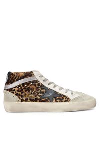 GOLDEN GOOSE Sneakersy Mid Star Classic GWF00122.F003766.81933 Brązowy. Kolor: brązowy. Materiał: skóra