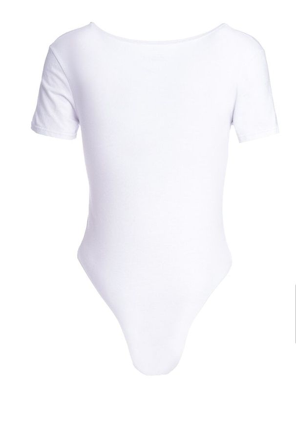 Renee - Białe Bawełniane Klasyczne Body Temines. Okazja: na co dzień. Kolor: biały. Materiał: bawełna. Długość rękawa: krótki rękaw. Długość: krótkie. Styl: klasyczny
