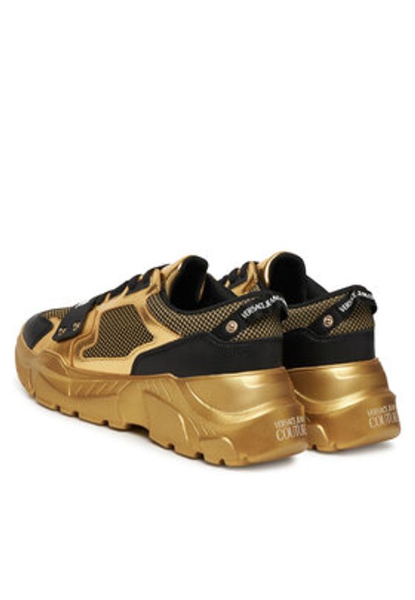 Versace Jeans Couture Sneakersy 79YA3SC4 Czarny. Kolor: czarny. Materiał: skóra