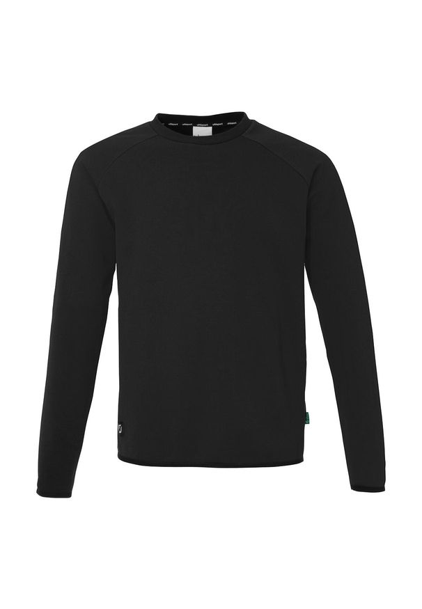 UHLSPORT - Bluza dziecięca Uhlsport ID. Kolor: czarny, biały, wielokolorowy. Długość rękawa: raglanowy rękaw. Wzór: napisy. Sport: piłka nożna