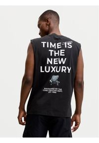 Jack & Jones Tank top Eterna 12295670 Czarny Loose Fit. Kolor: czarny. Materiał: bawełna #1
