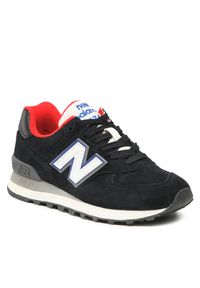 New Balance Sneakersy WL574WG2 Czarny. Kolor: czarny. Materiał: skóra, zamsz. Model: New Balance 574