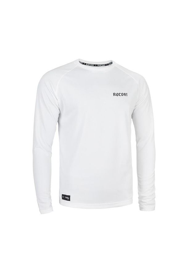 ROCDAY - Koszulka rowerowa MTB męska Rocday Park Long Sanitized®. Kolor: biały. Materiał: jersey
